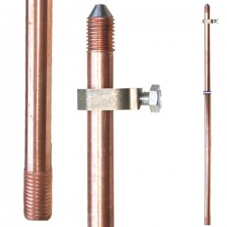 Ράβδος Γείωσης GND3 1.50m Χαλκού με Σφιγκτήρα Ράβδος Γείωσης GND3 1.50m Χαλκού με Σφιγκτήρα